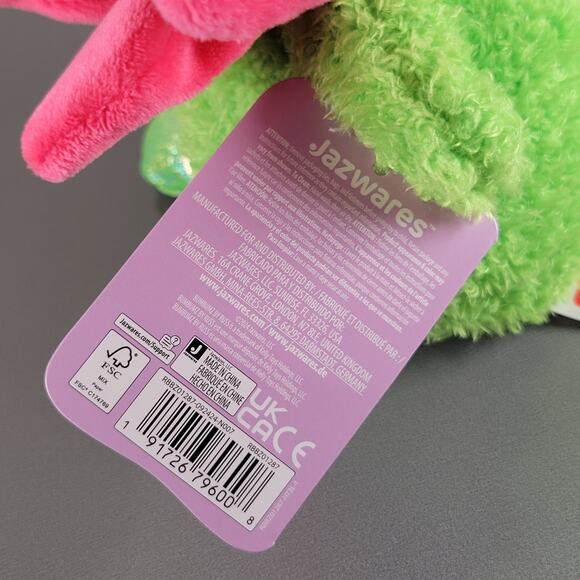 BumBumz SpringBumz Flower Plush 7" Jazwares Russ Stuffed Toy Pink Green Yellow - Picture 10 of 16